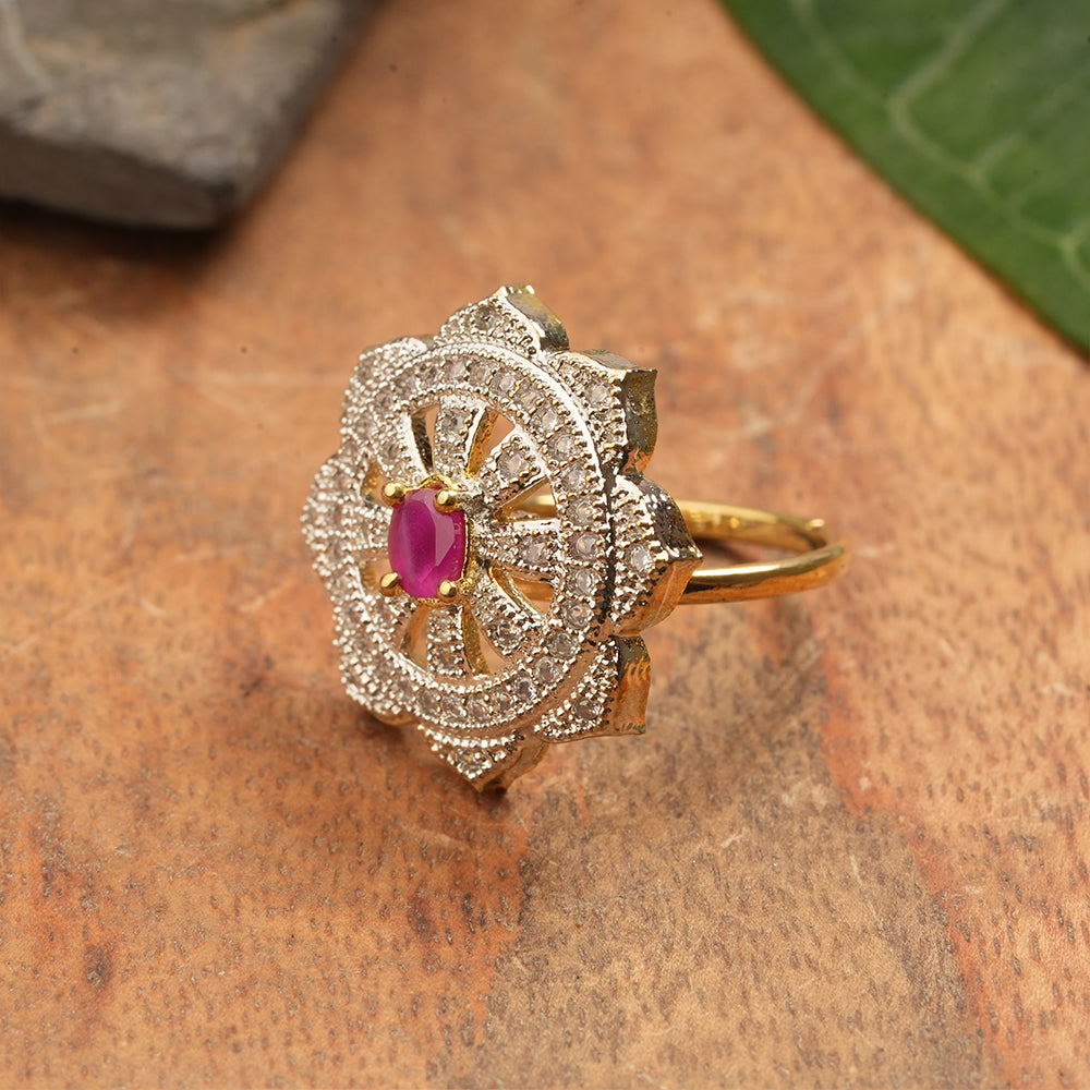 Zirconia Adjustable Ring