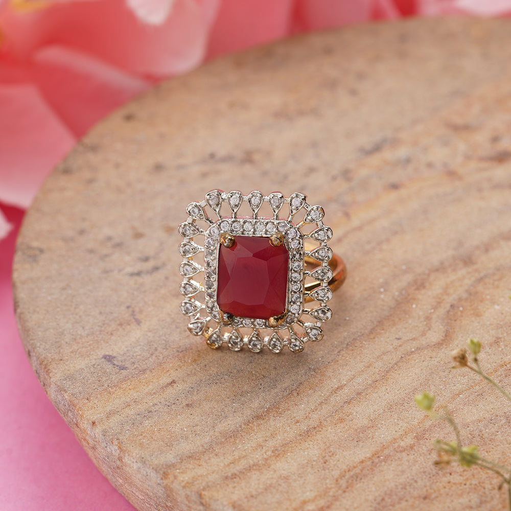 Zirconia Adjustable Ring