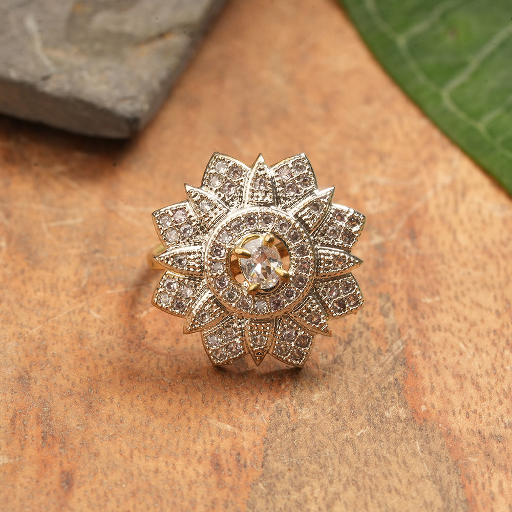 Zirconia Adjustable Ring