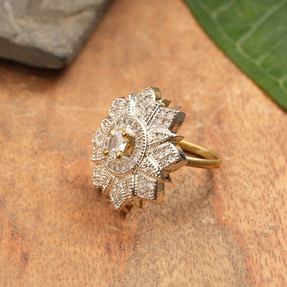 Zirconia Adjustable Ring