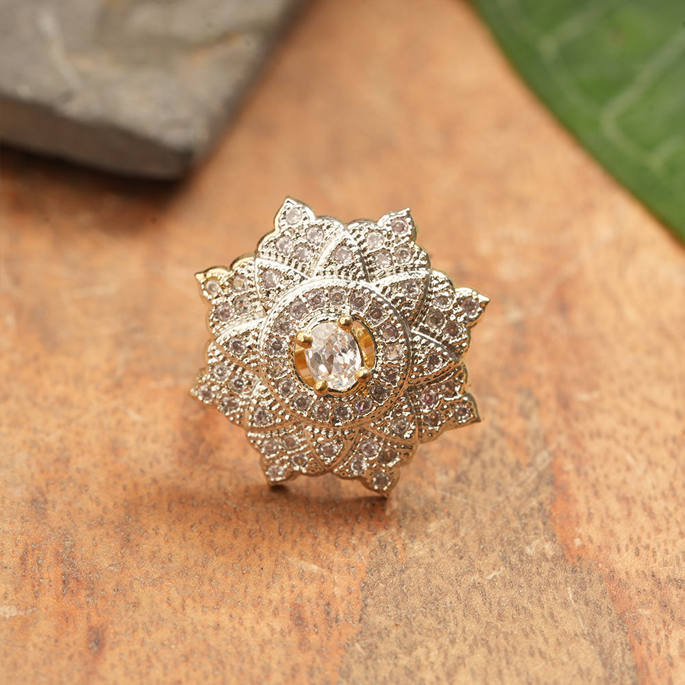 Zirconia Adjustable Ring