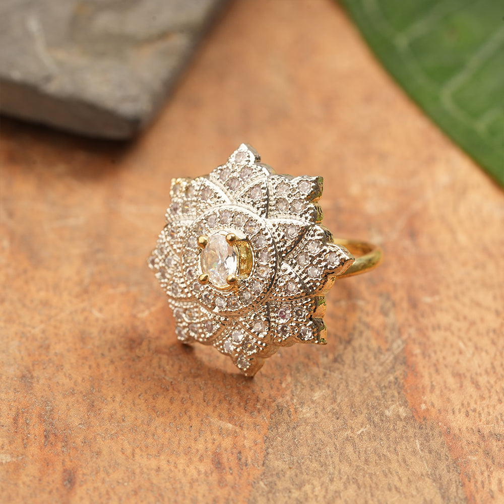 Zirconia Adjustable Ring