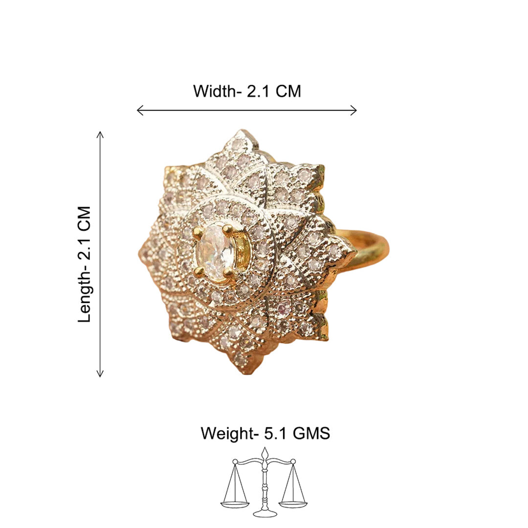 Zirconia Adjustable Ring