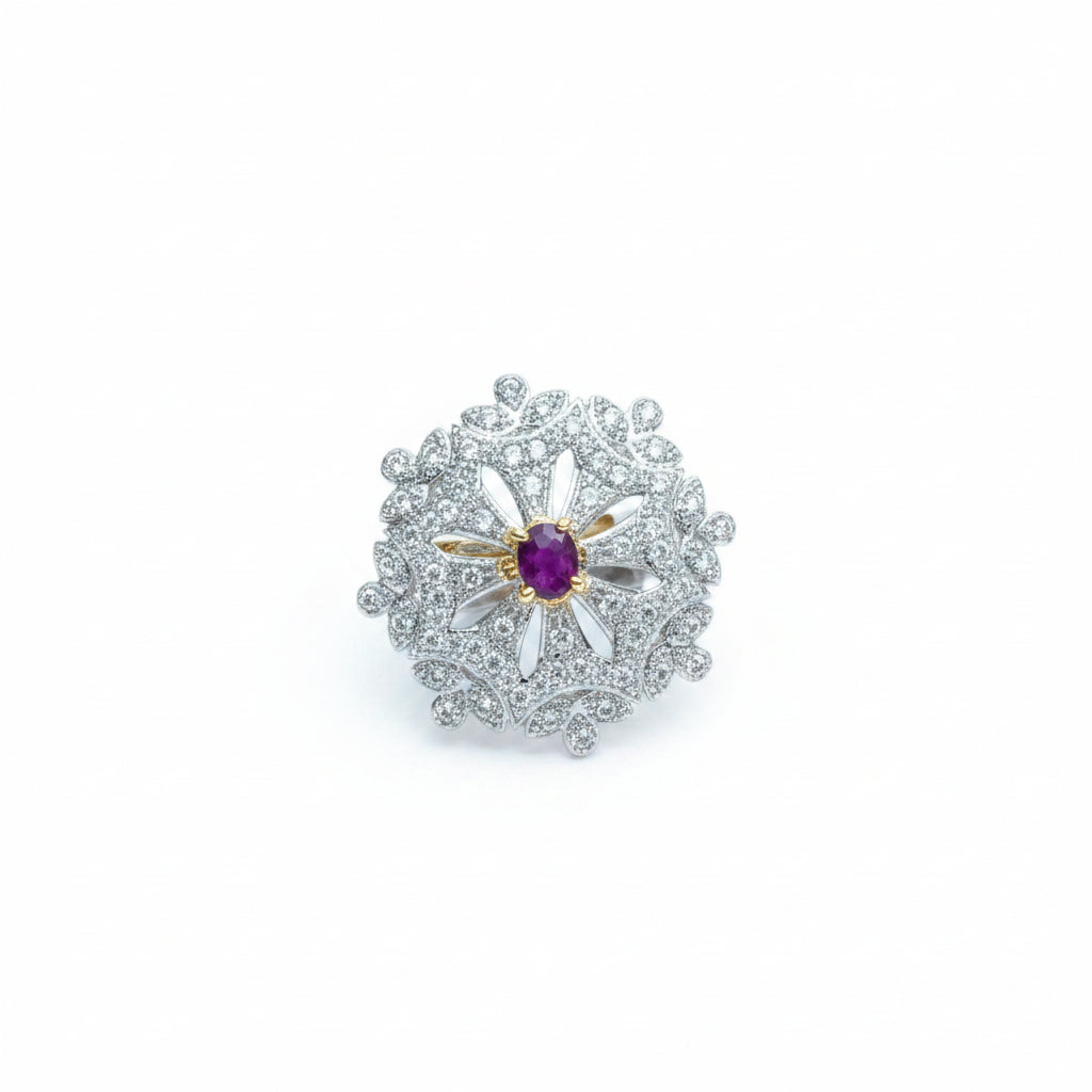 Dazzel design stone studded zirconia rings