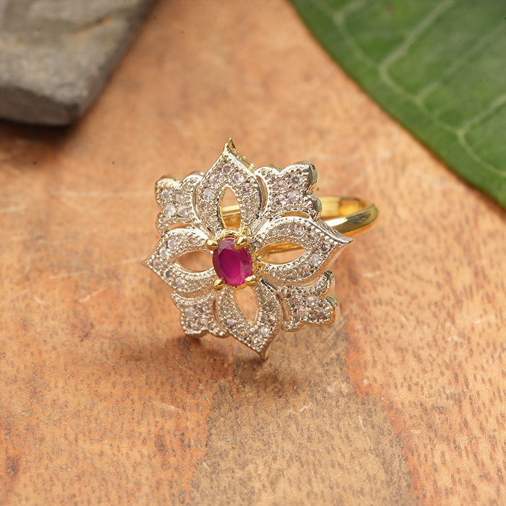 Zirconia Adjustable Ring