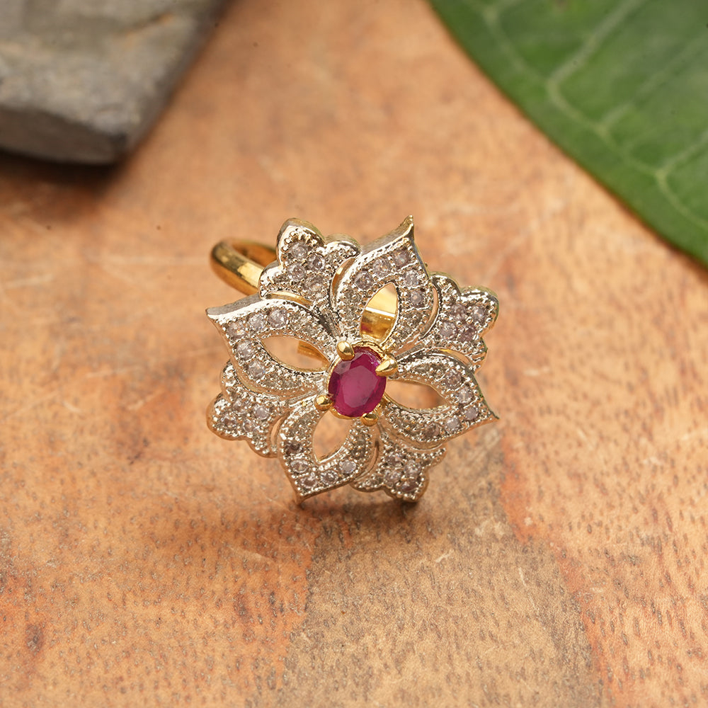 Zirconia Adjustable Ring