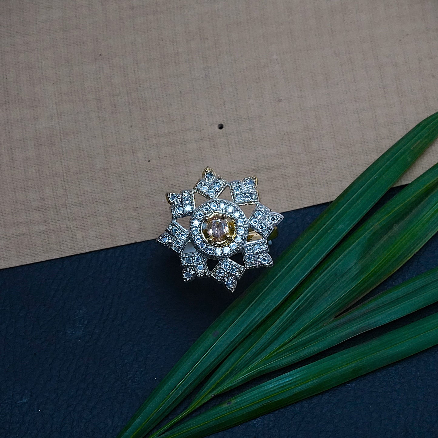 Zirconia Adjustable Ring