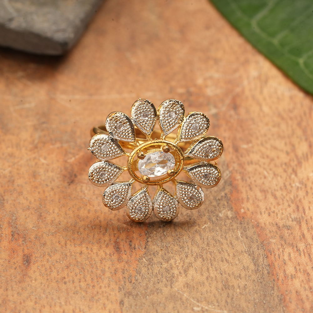 Zirconia Adjustable Ring