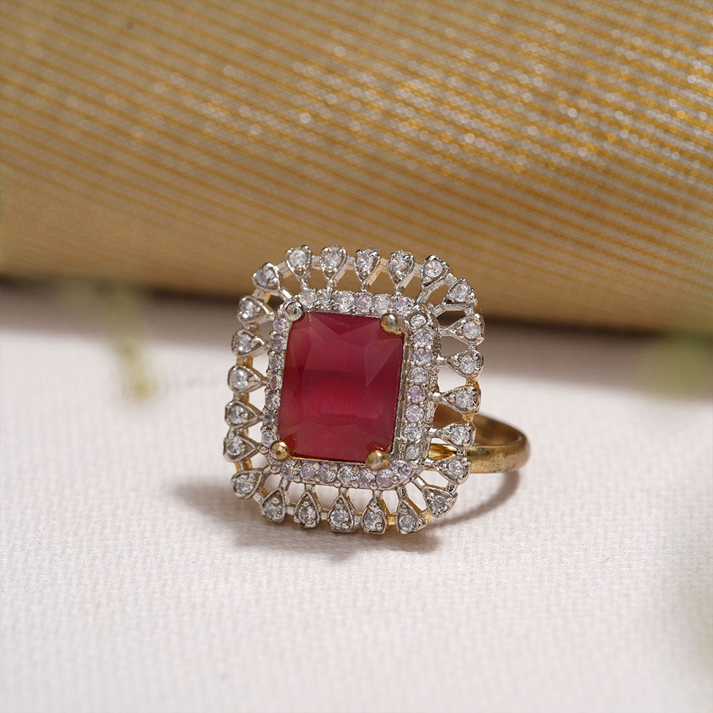 Zirconia Adjustable Ring