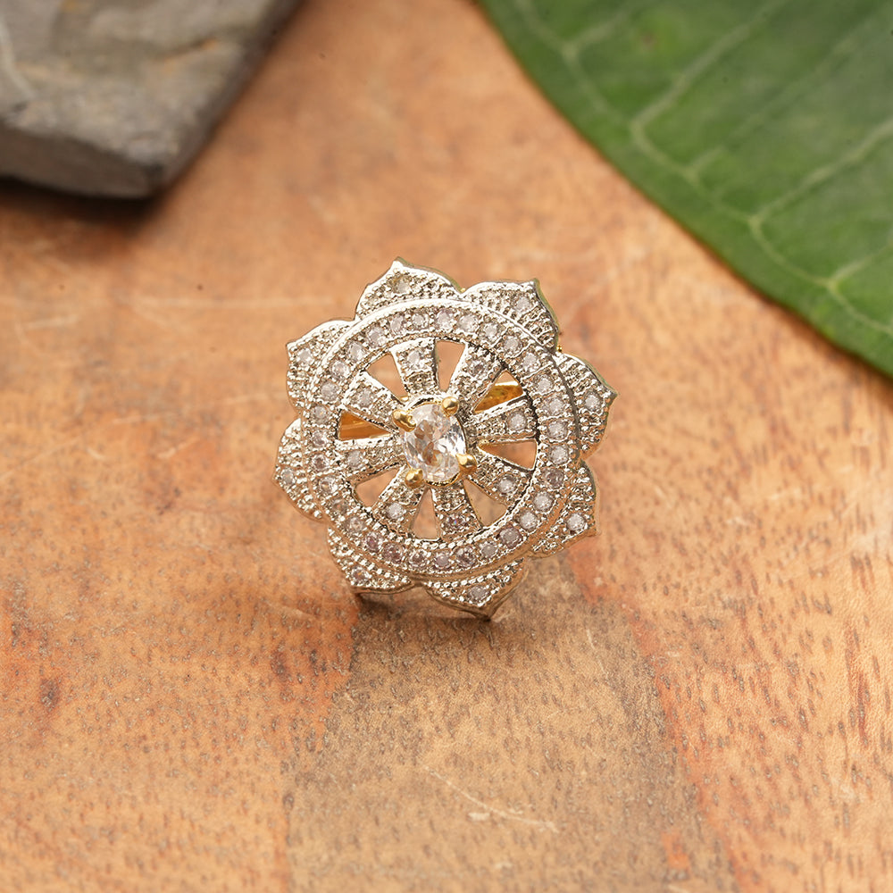 Zirconia Adjustable Ring