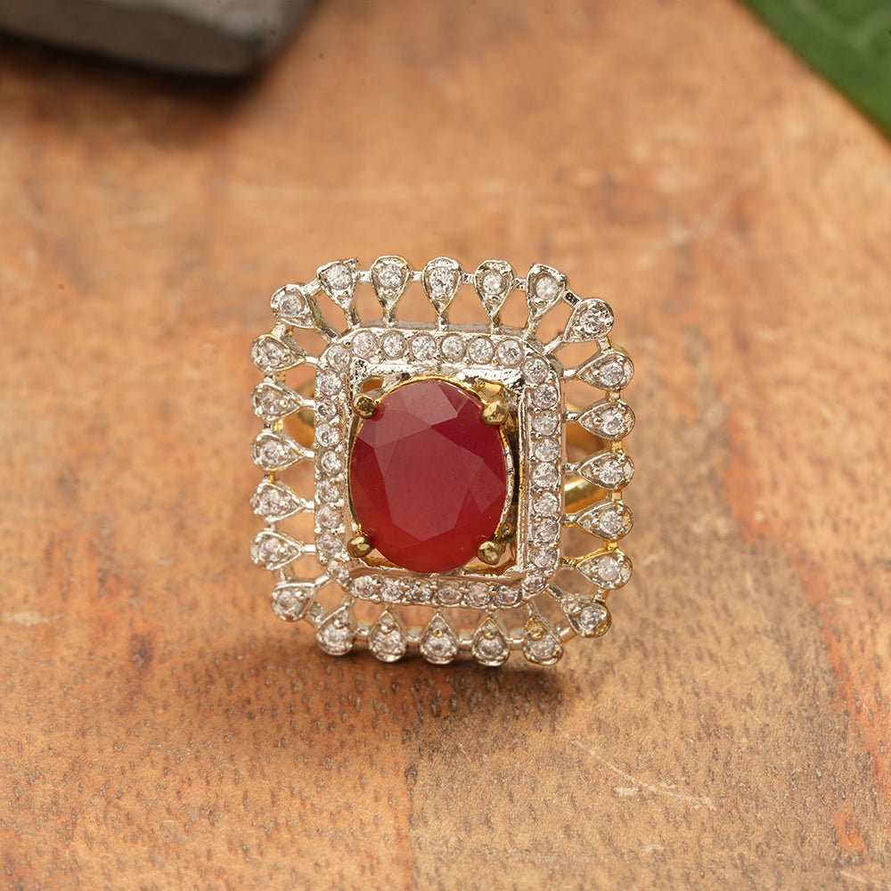 Zirconia Adjustable Ring