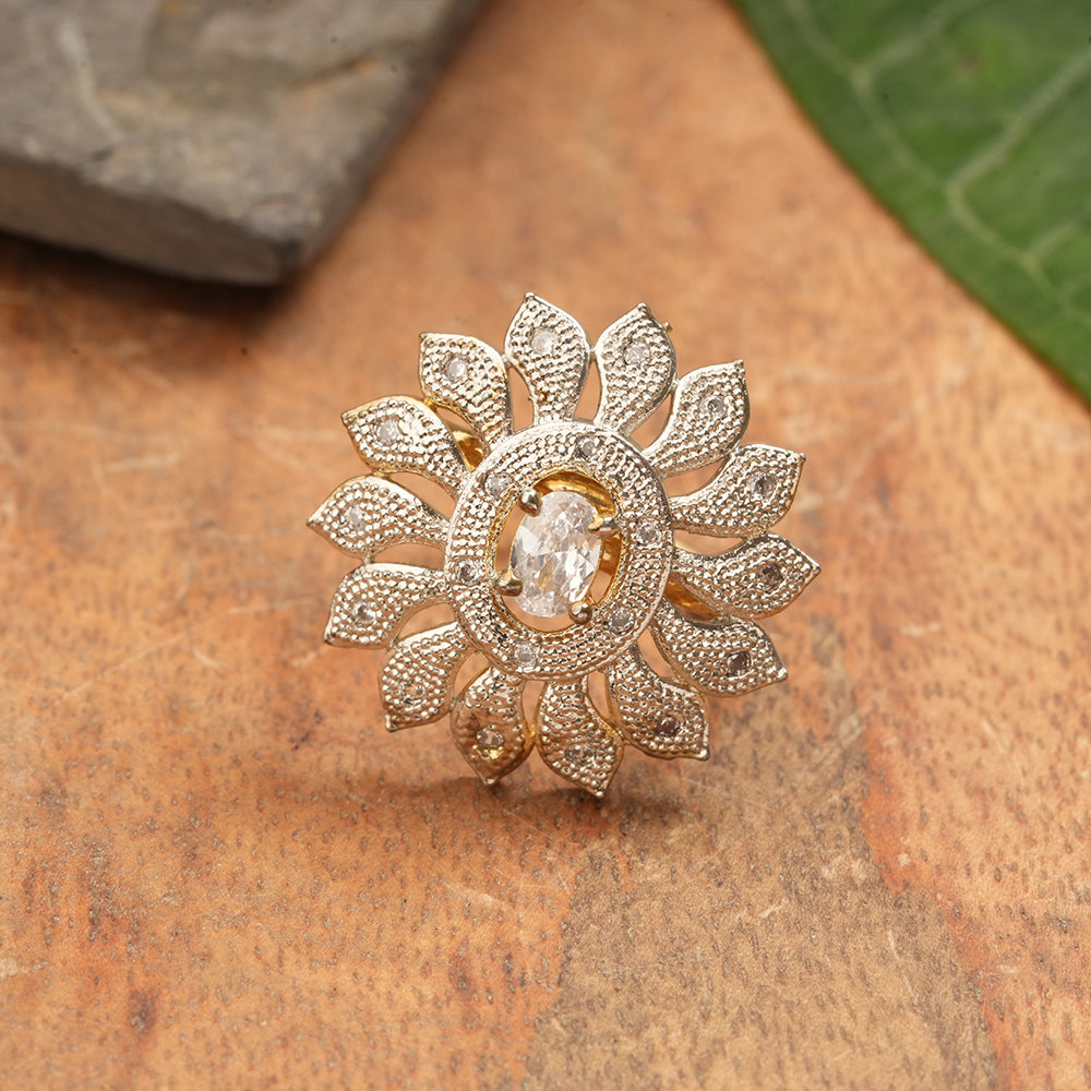 Zirconia Adjustable Ring