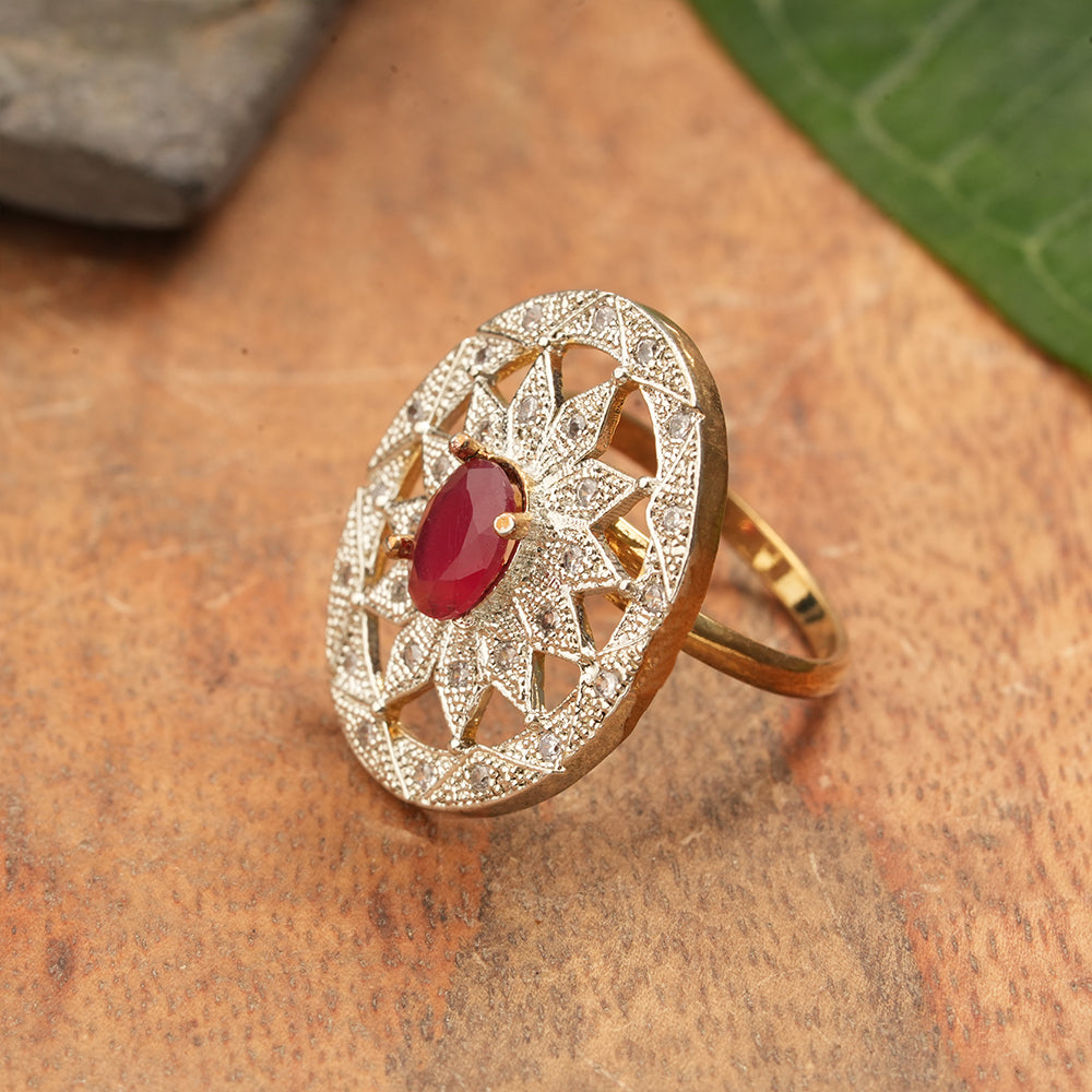 Zirconia Adjustable Ring