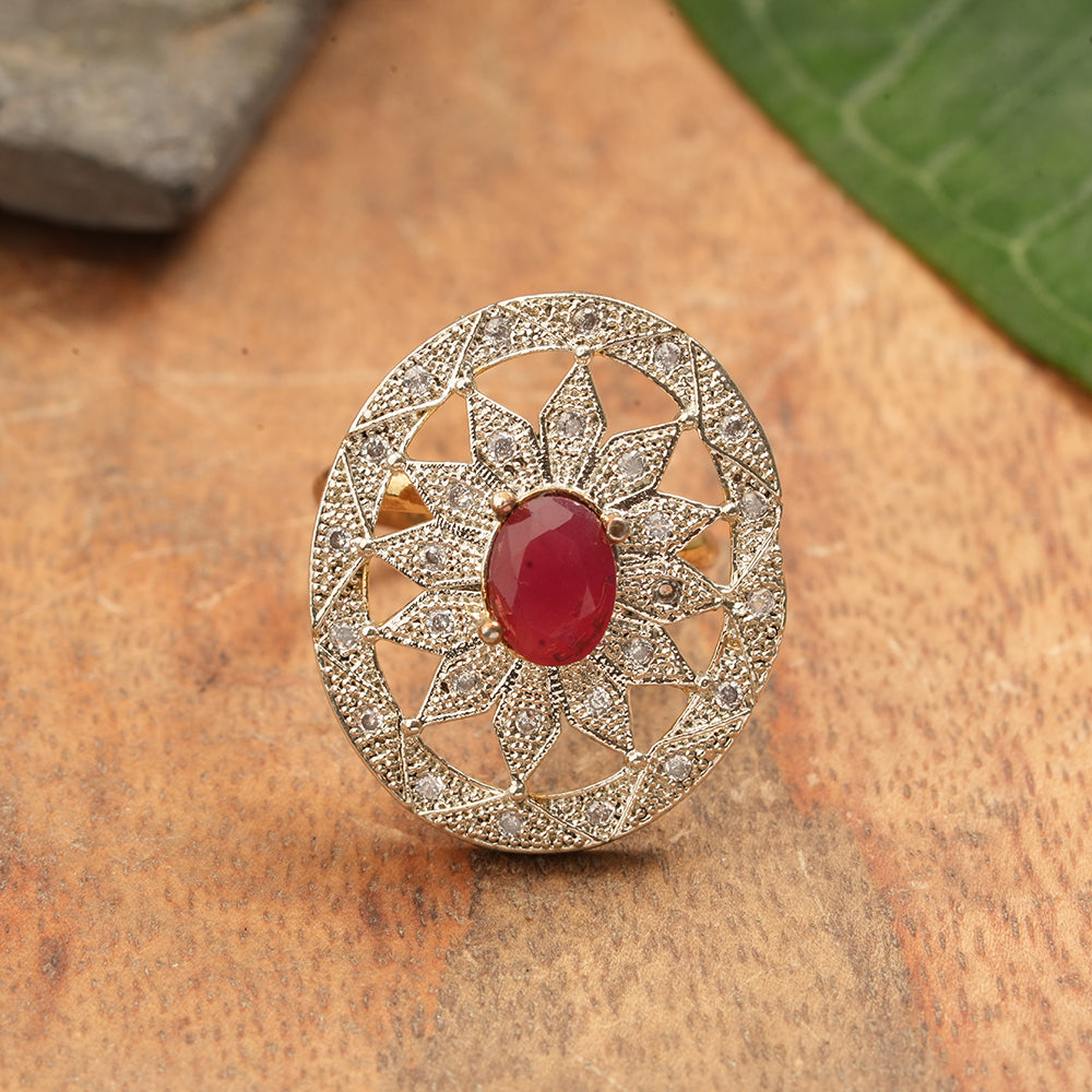 Zirconia Adjustable Ring