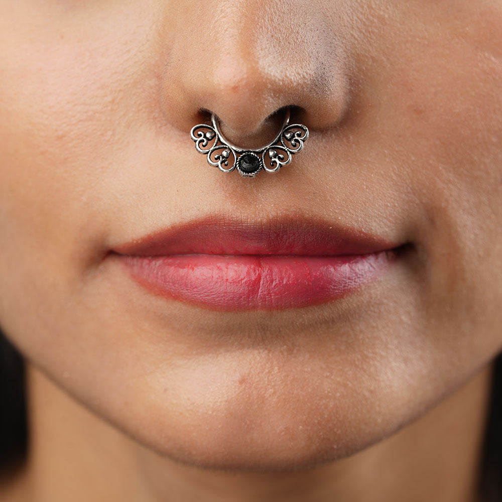 Stone Studded Beautiful Septum