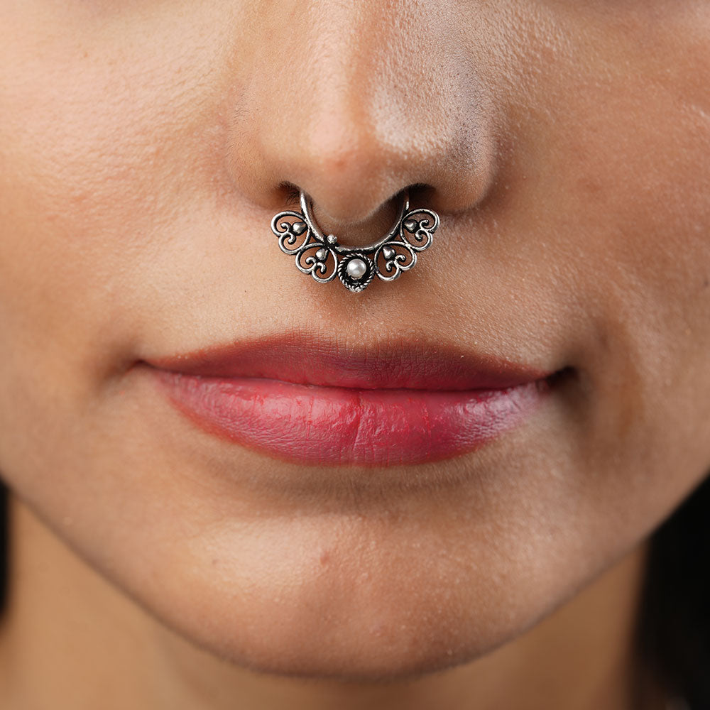Stone Studded Beautiful Septum