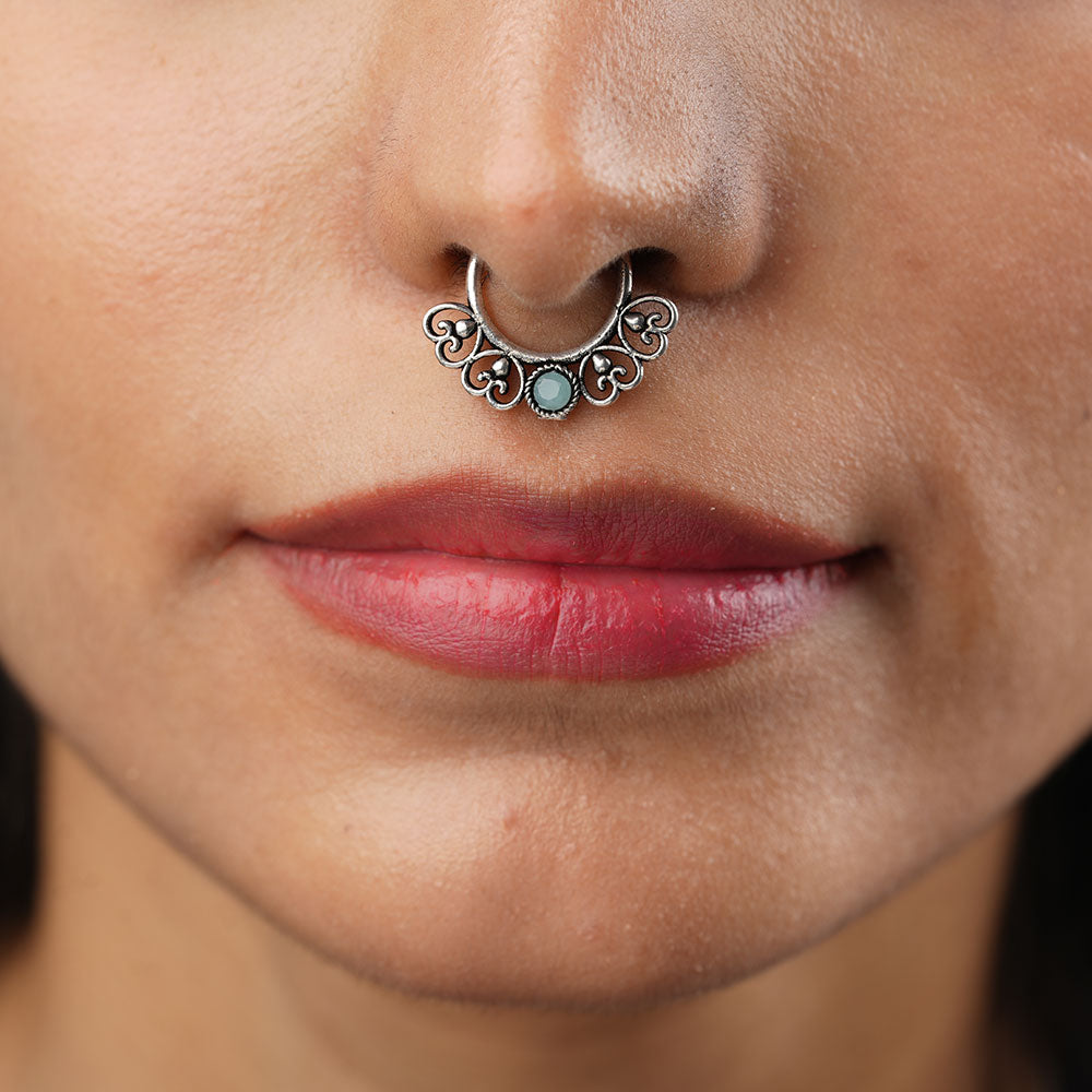 Stone Studded Beautiful Septum