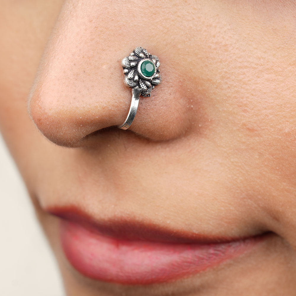 Stone Studded Beautiful Nosepin