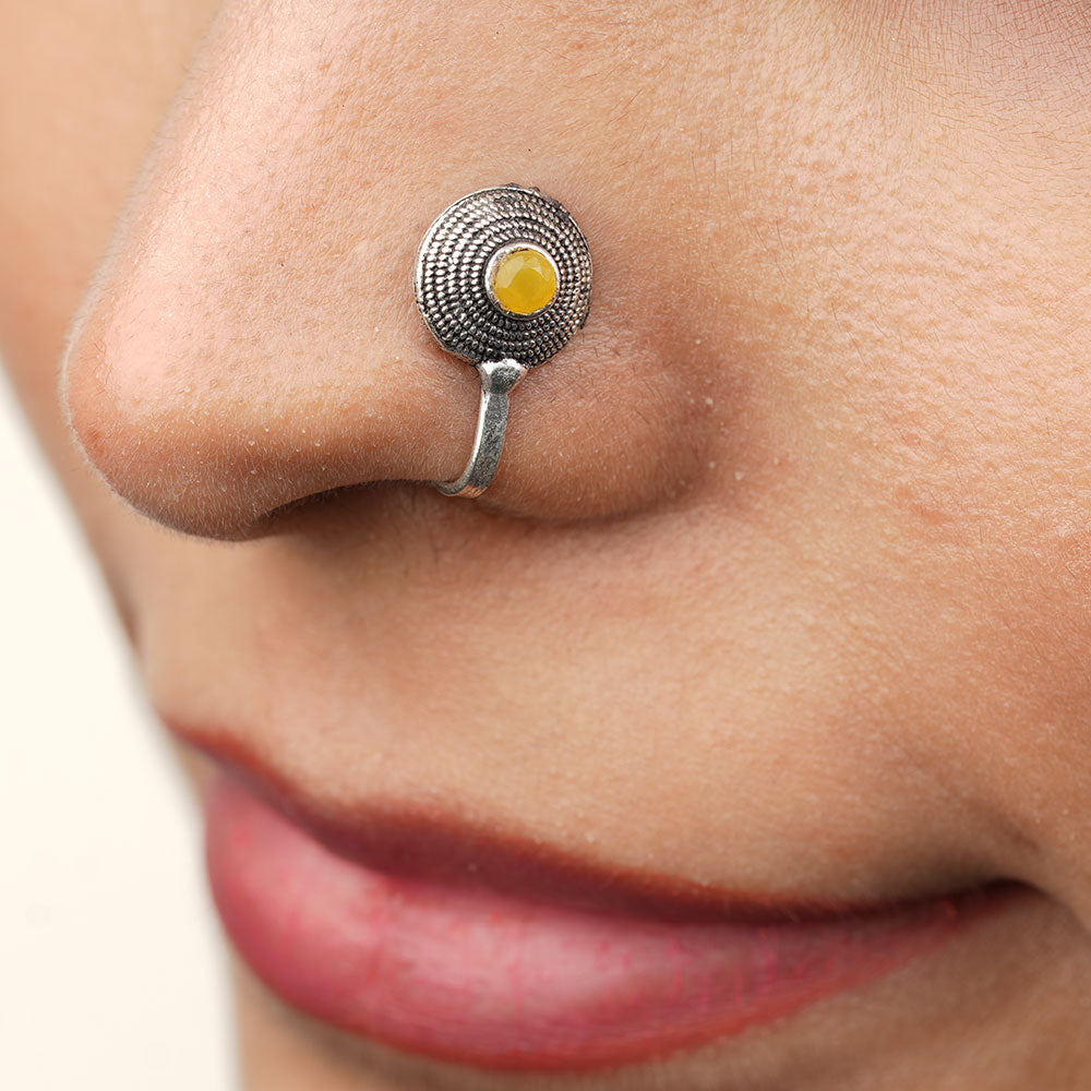 Stone Studded Beautiful Nosepin