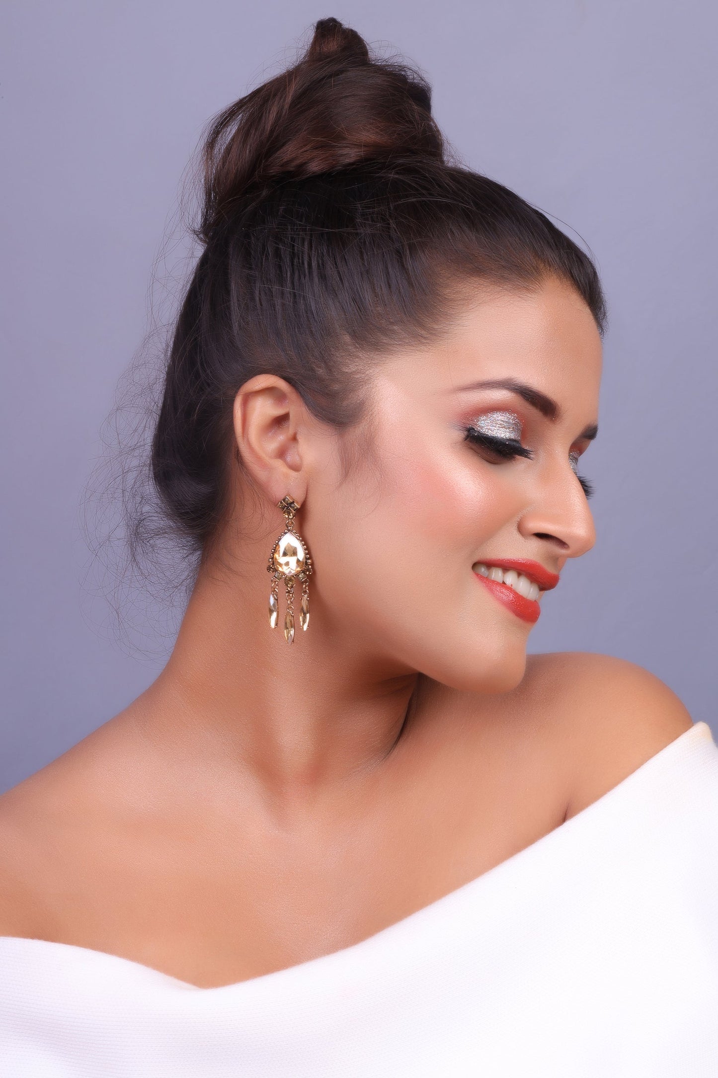 Hanging Golden Earrings