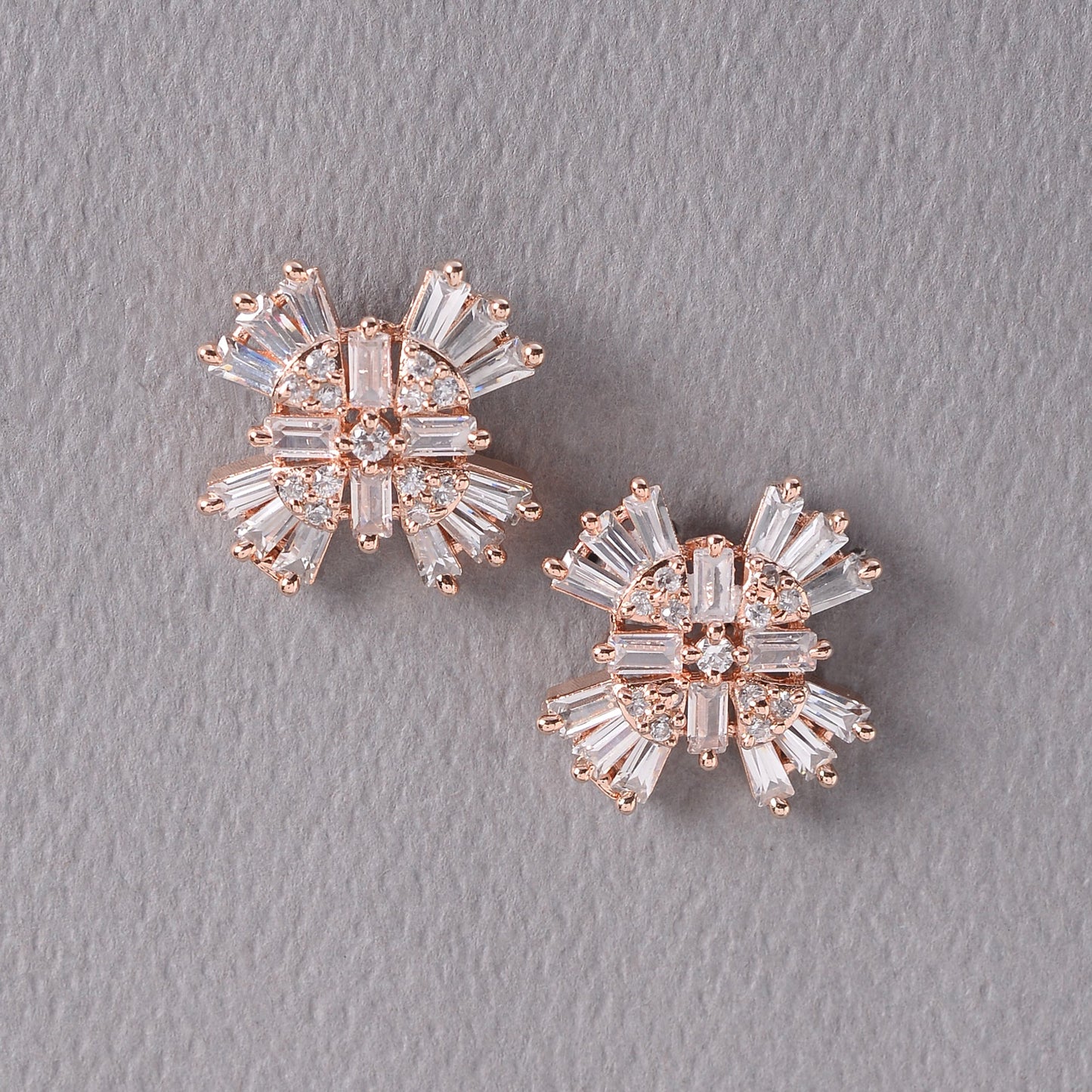 Zirconia Stud Earrings