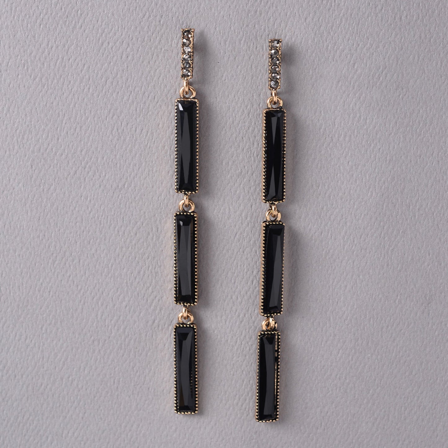 Black Sleek Earrings