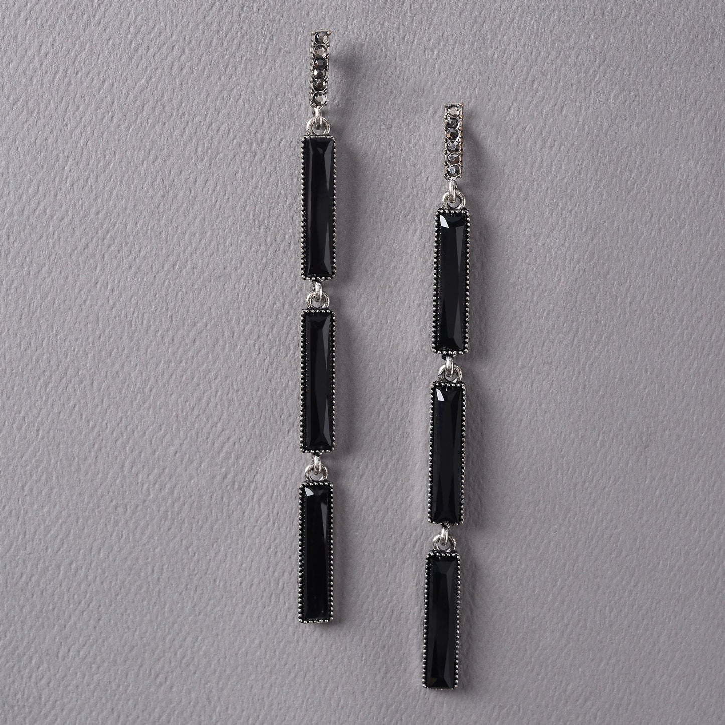 Black Sleek Earrings