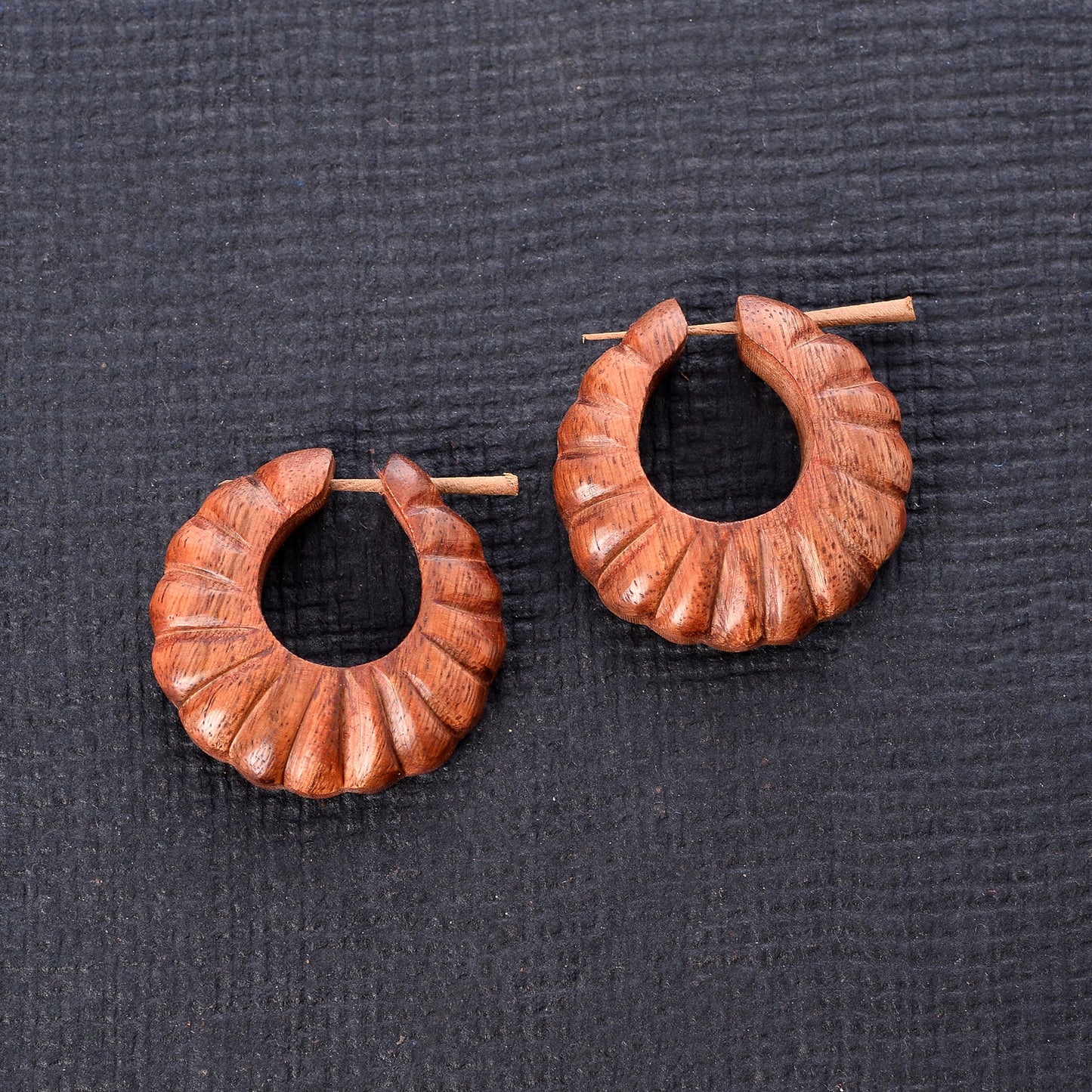 Wooden Loop Earrings