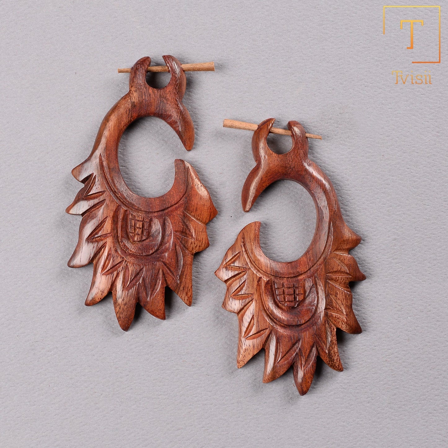 Wooden earrings