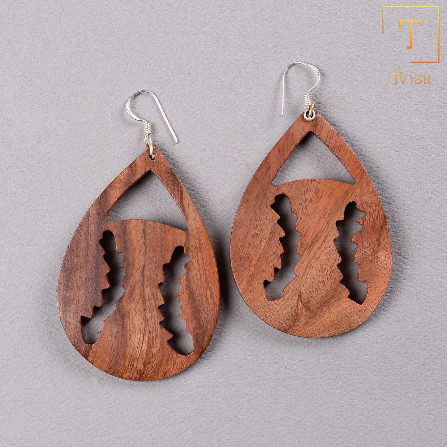 Wooden earrings