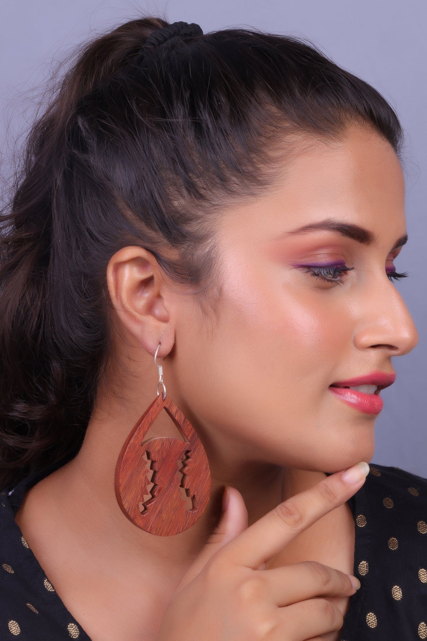 Wooden earrings