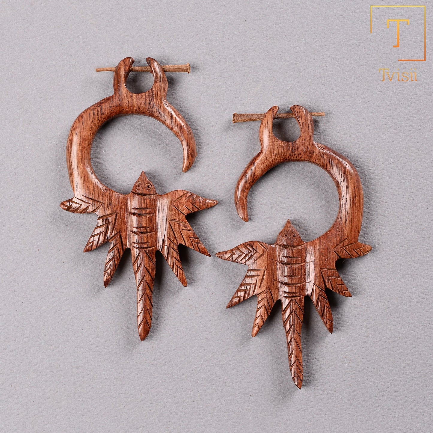 Wooden earrings