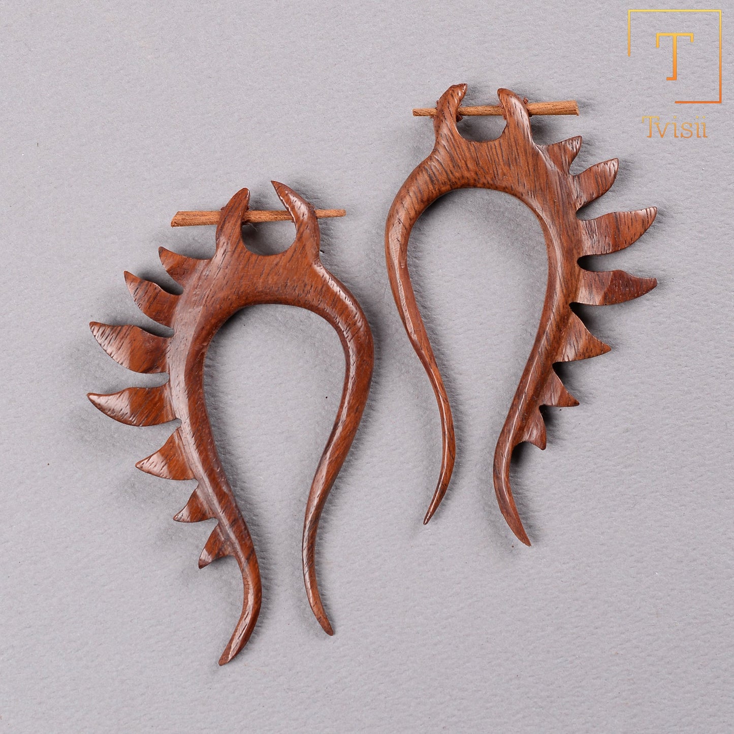 Wooden earrings