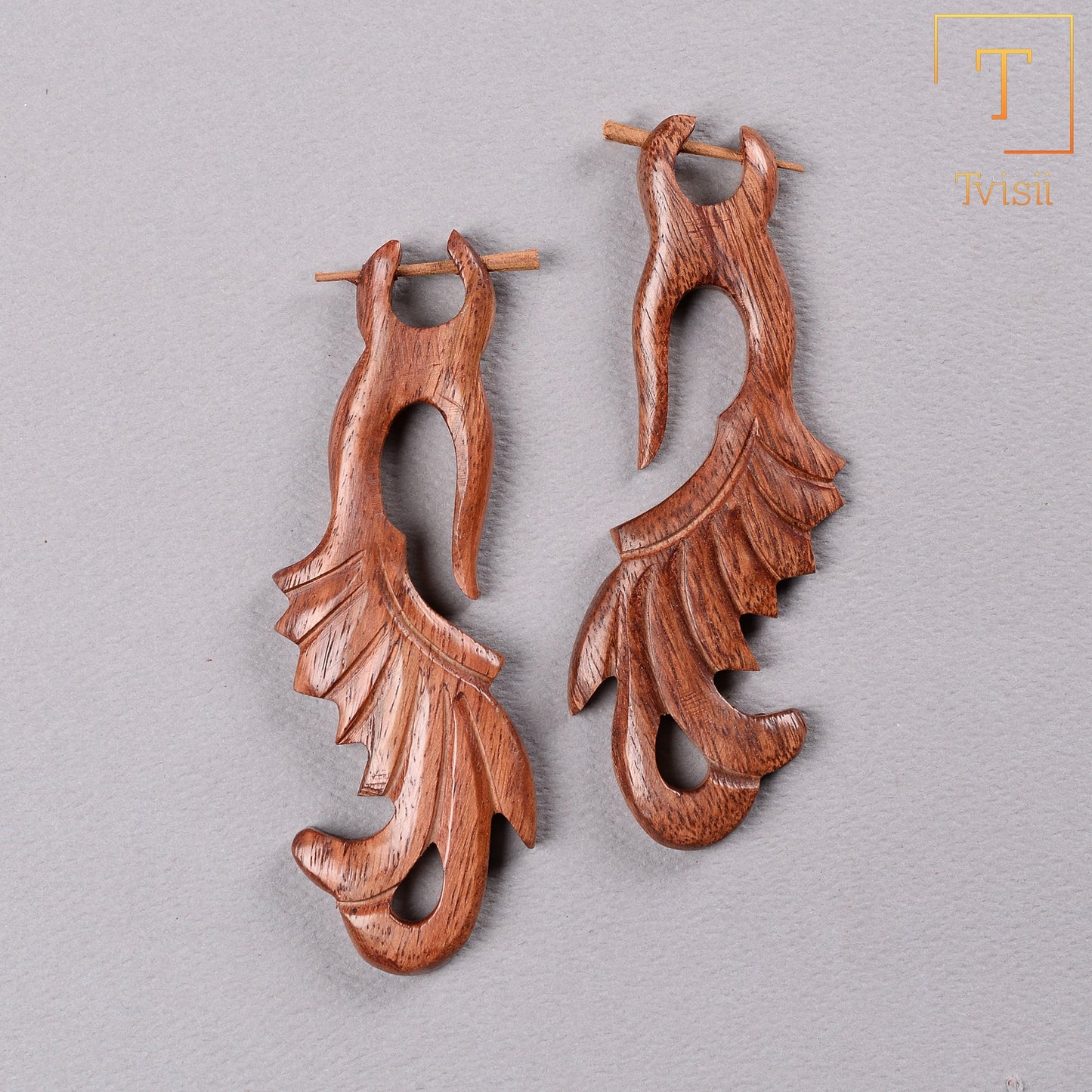 Wooden earrings