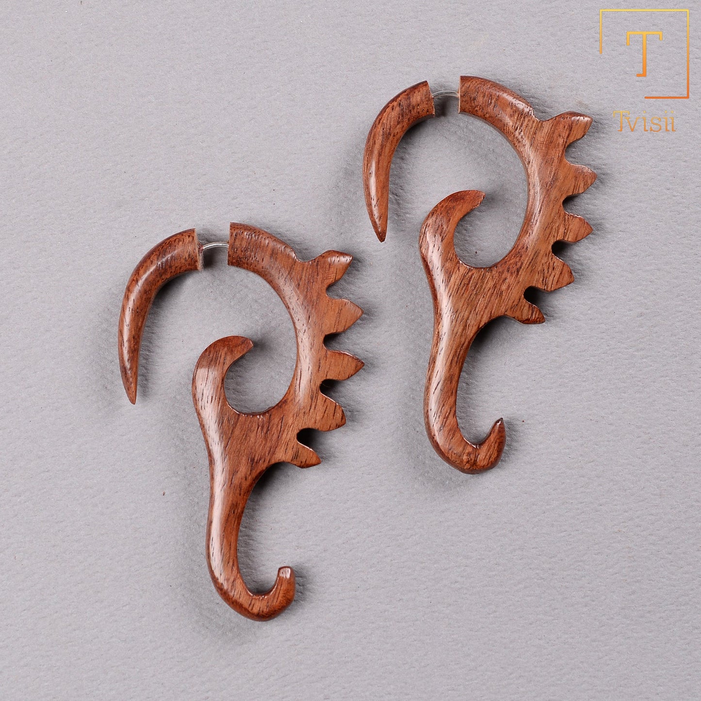 Wooden earrings