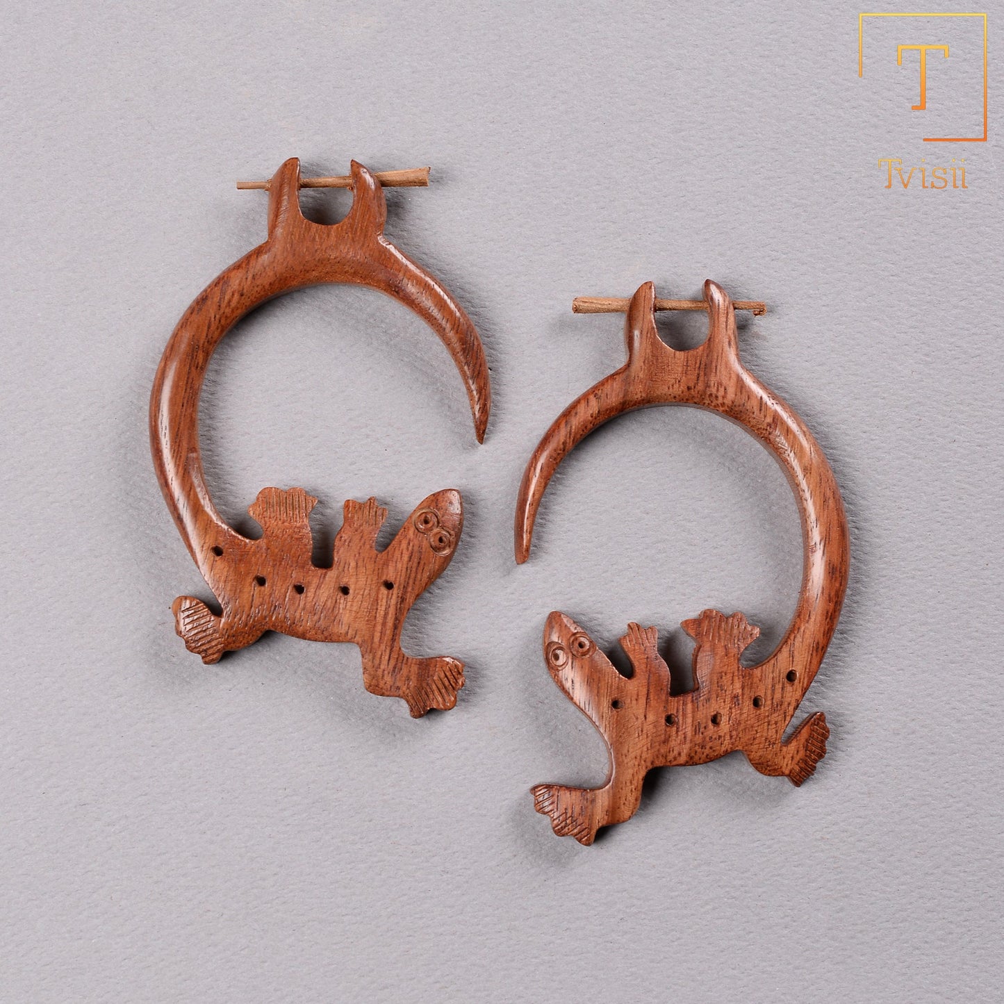 Wooden earrings