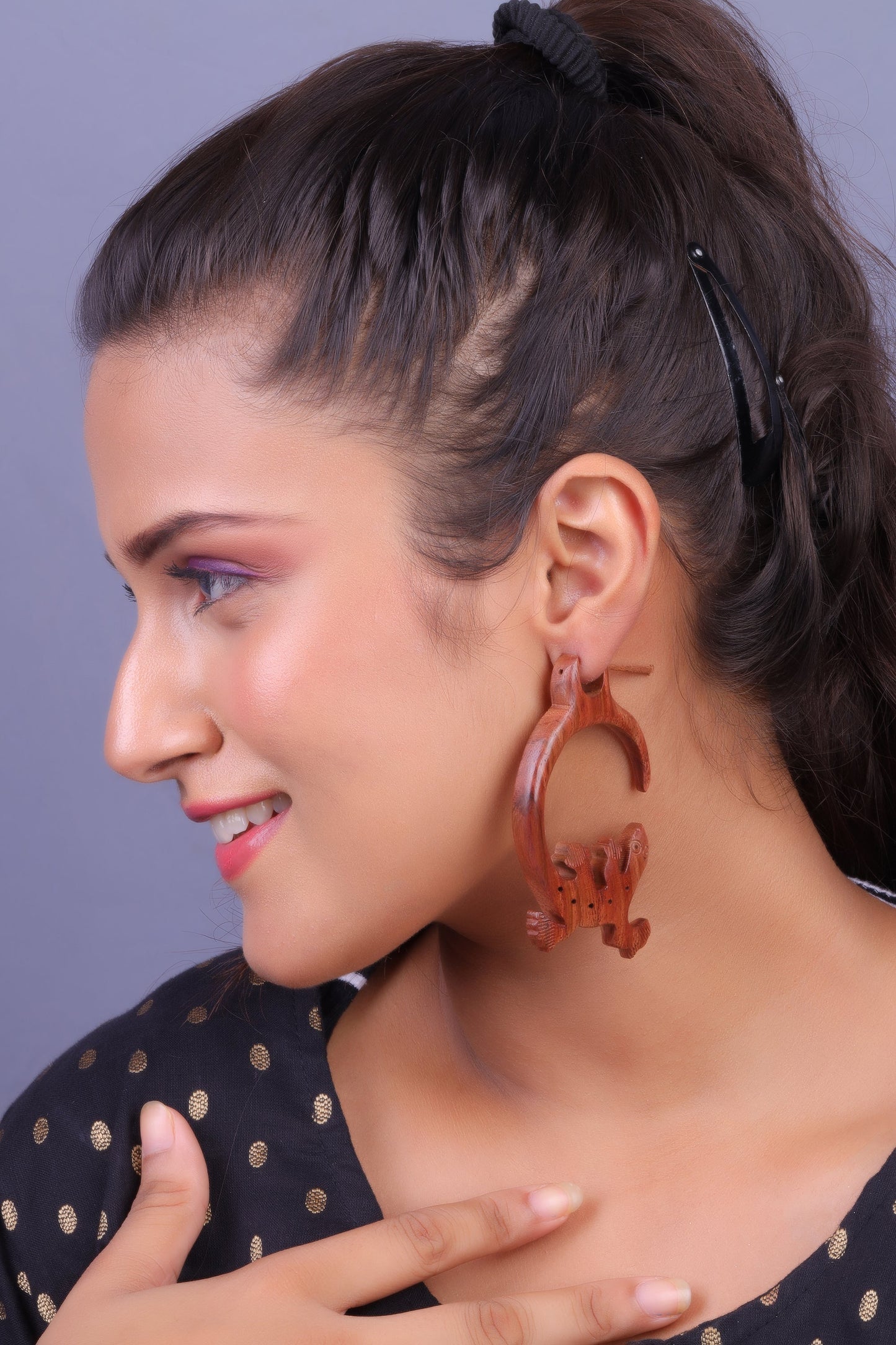 Wooden earrings