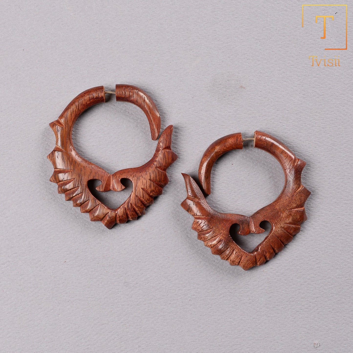 Wooden earrings