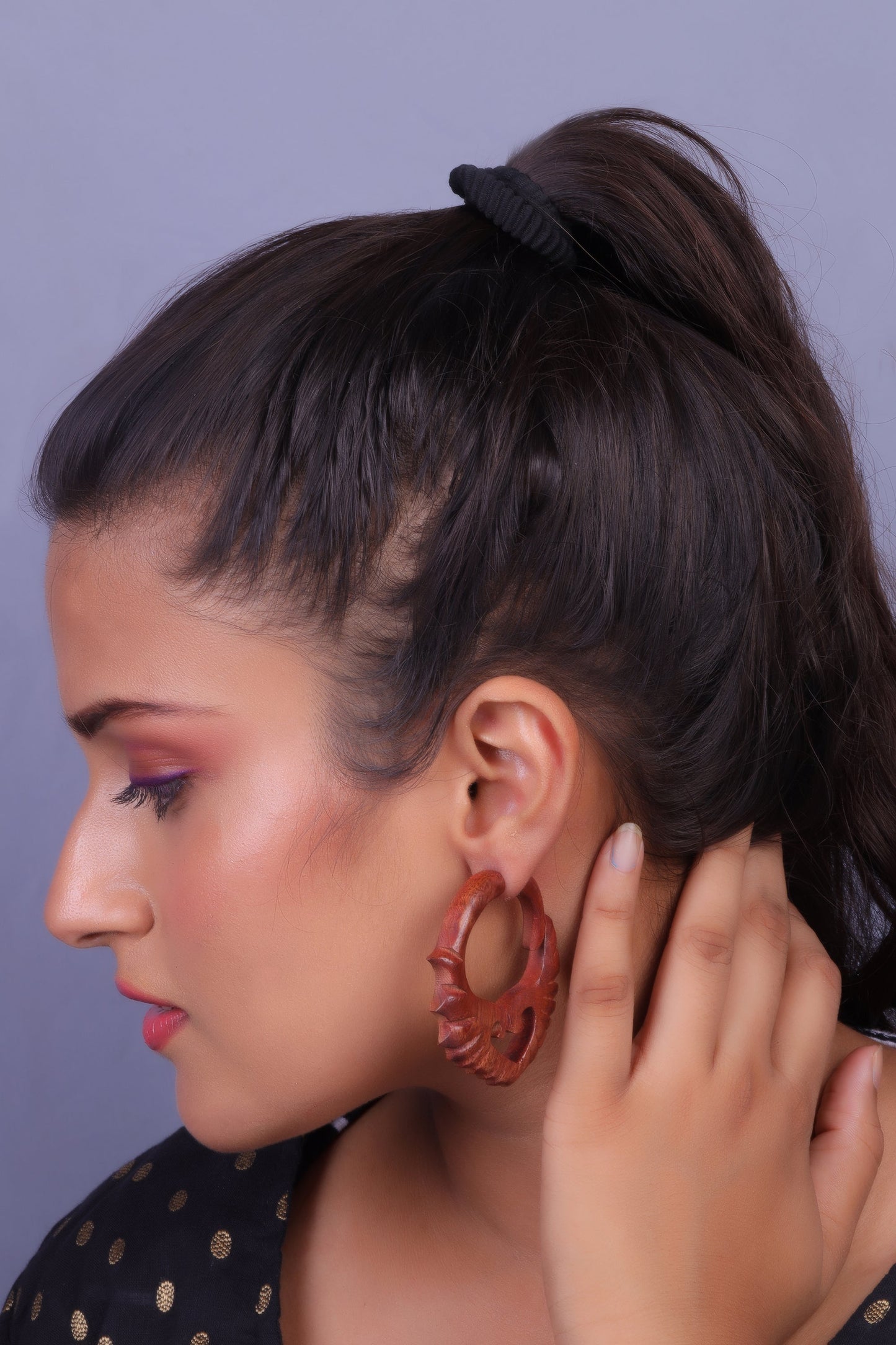 Wooden earrings