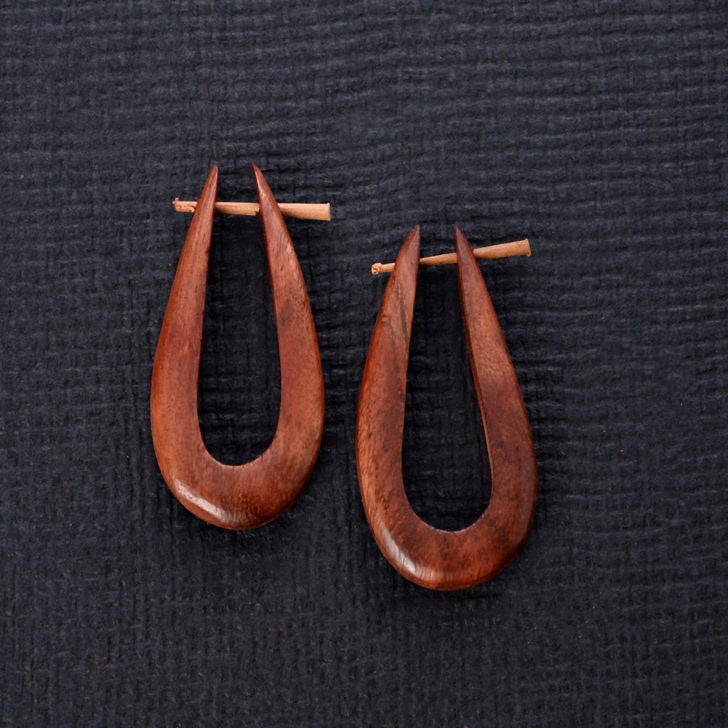 Wooden Loop Earrings