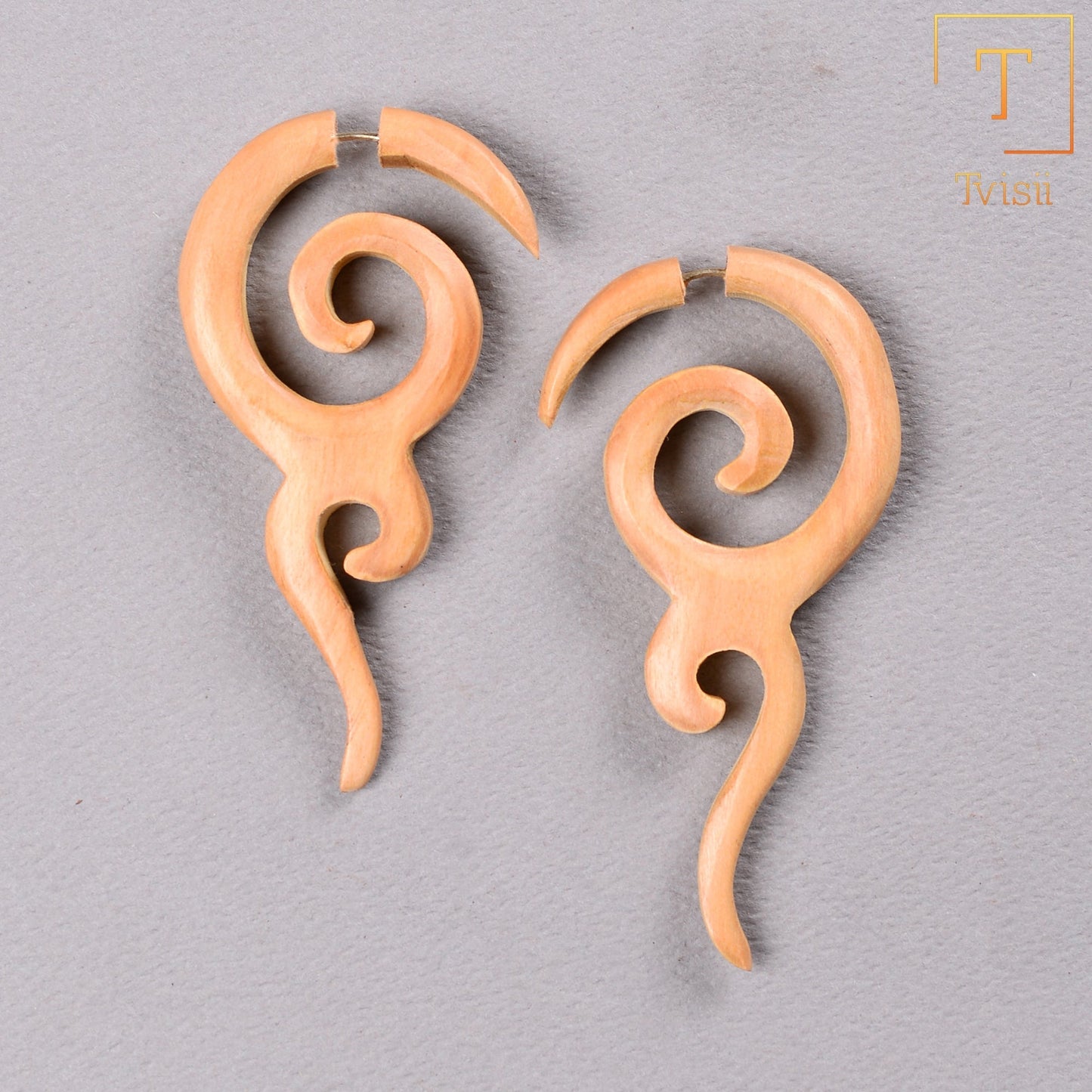 Wooden earrings