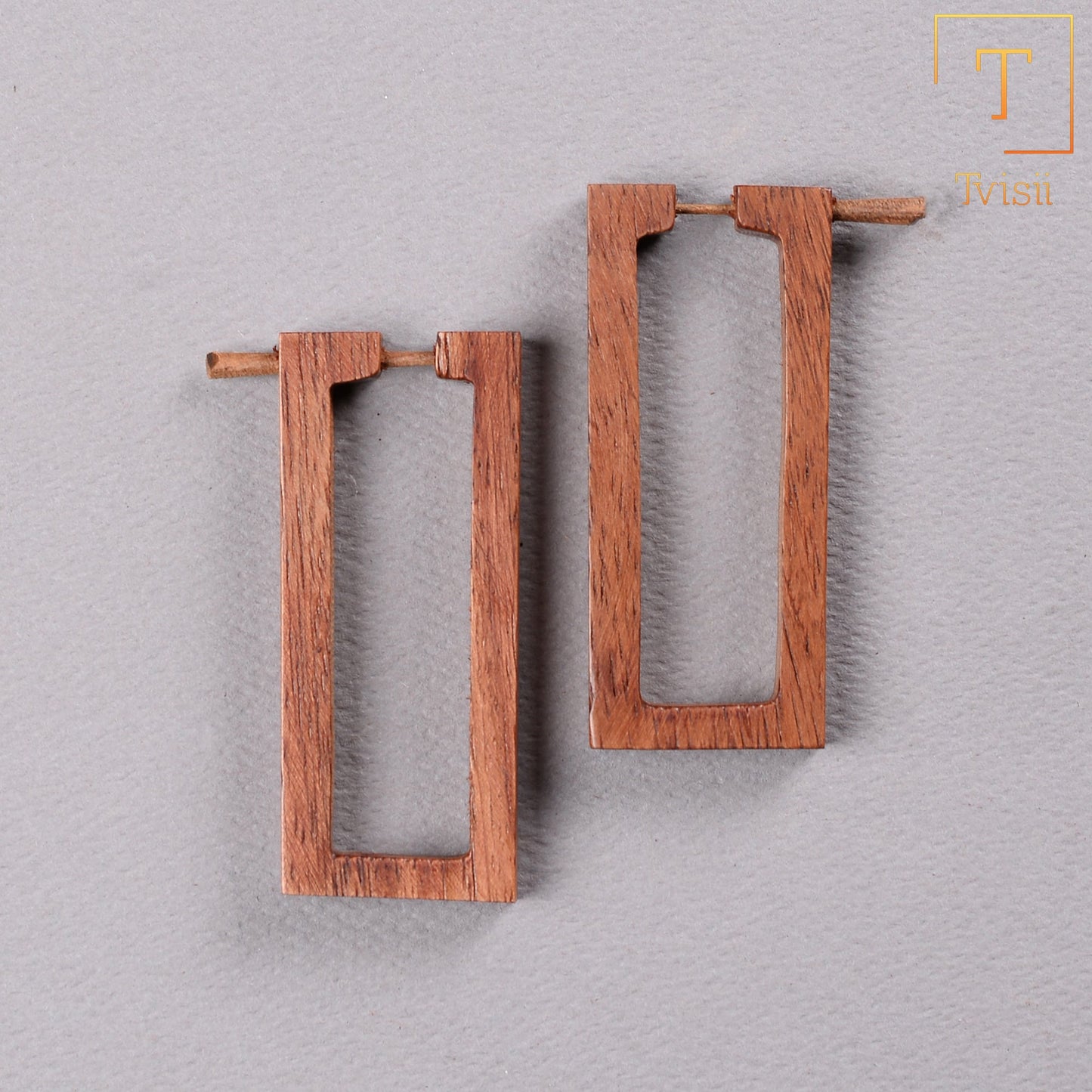 Wooden earrings