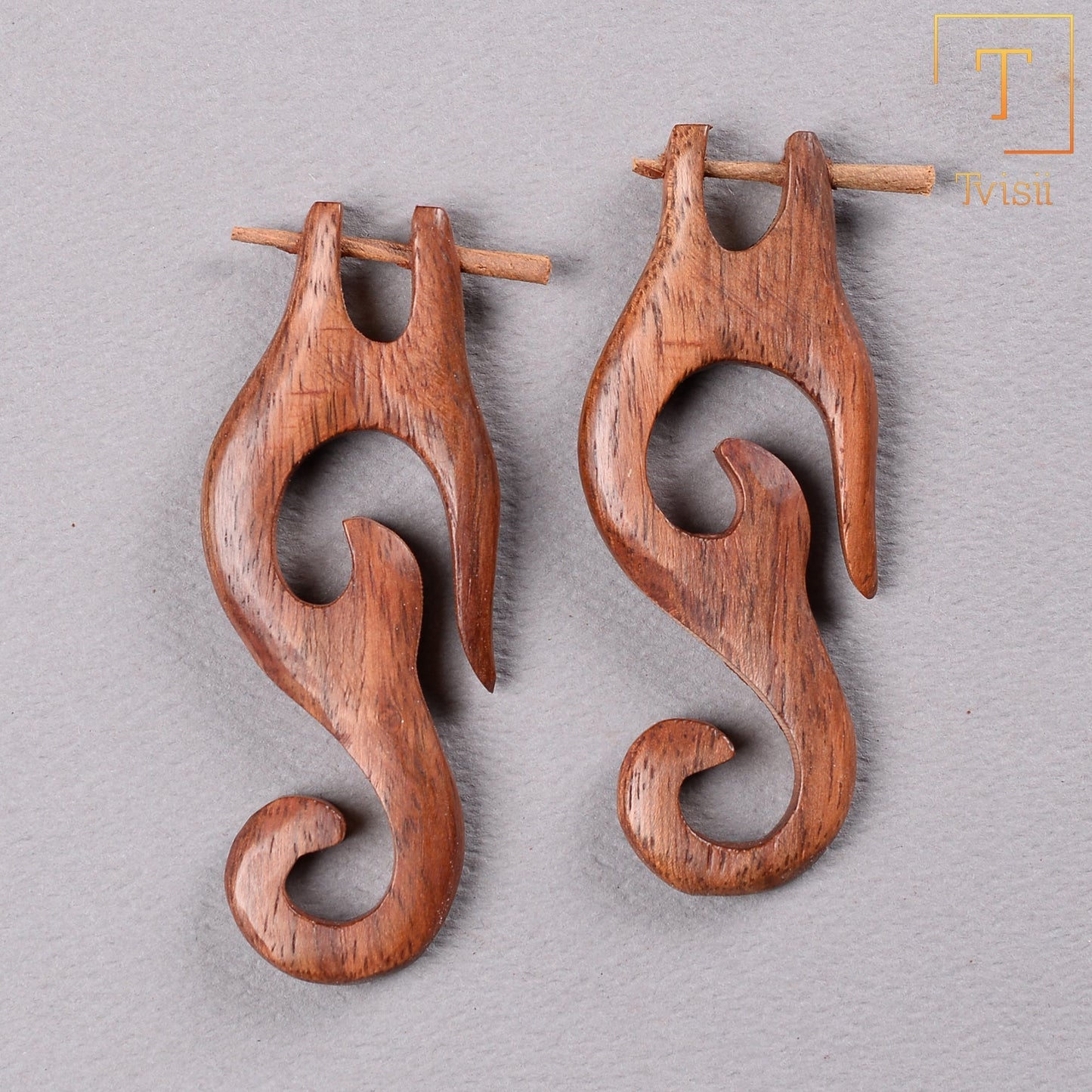Wooden earrings