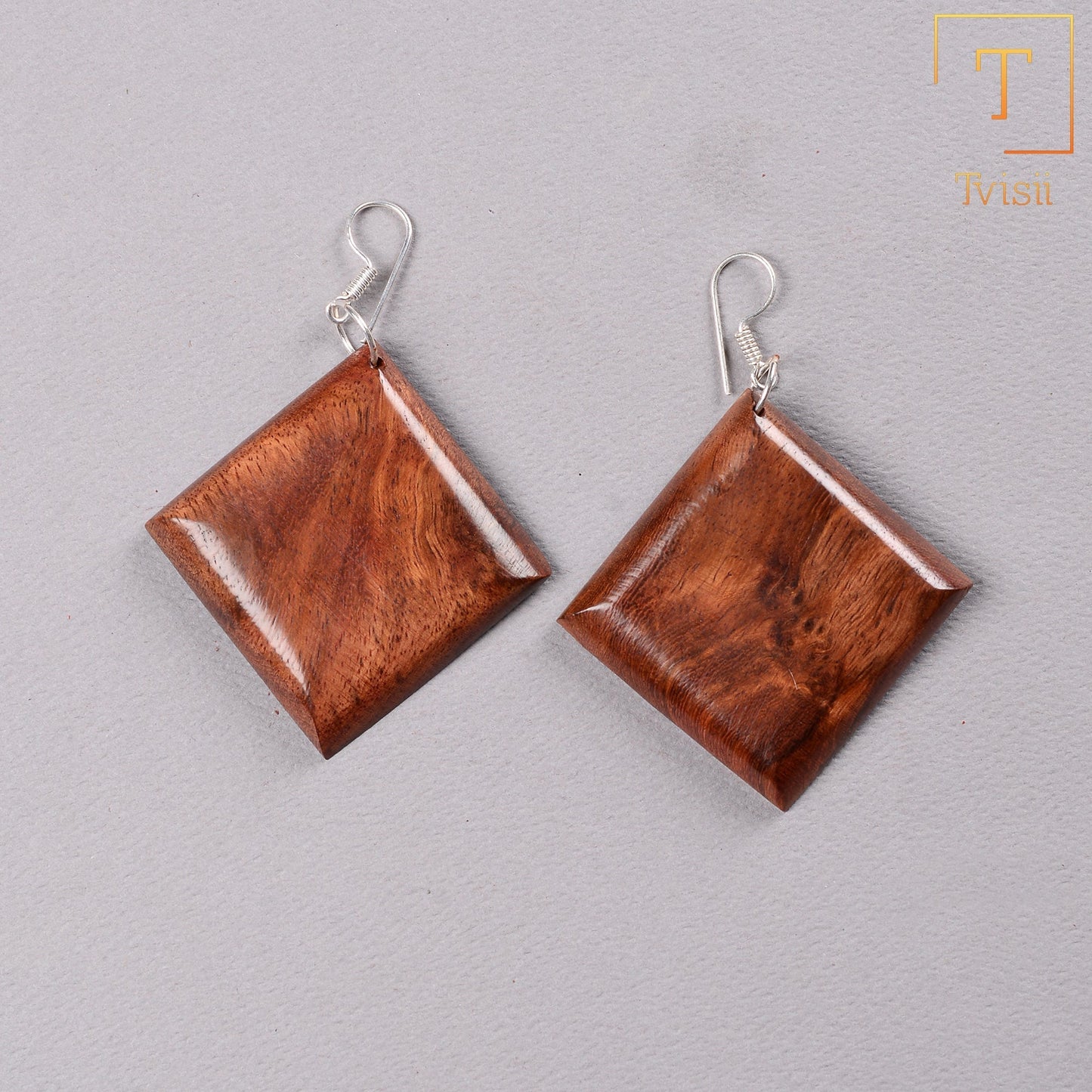 Wooden earrings