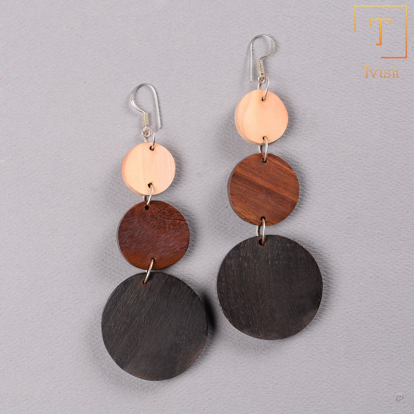Wooden earrings
