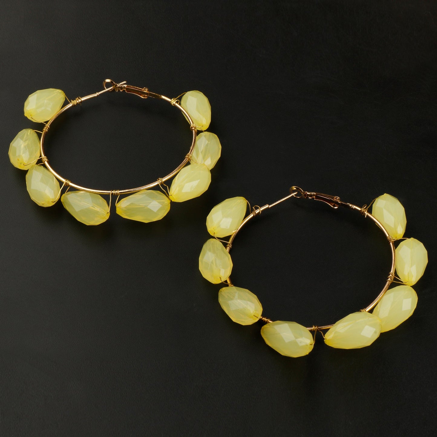 Yellow Loops Earrings