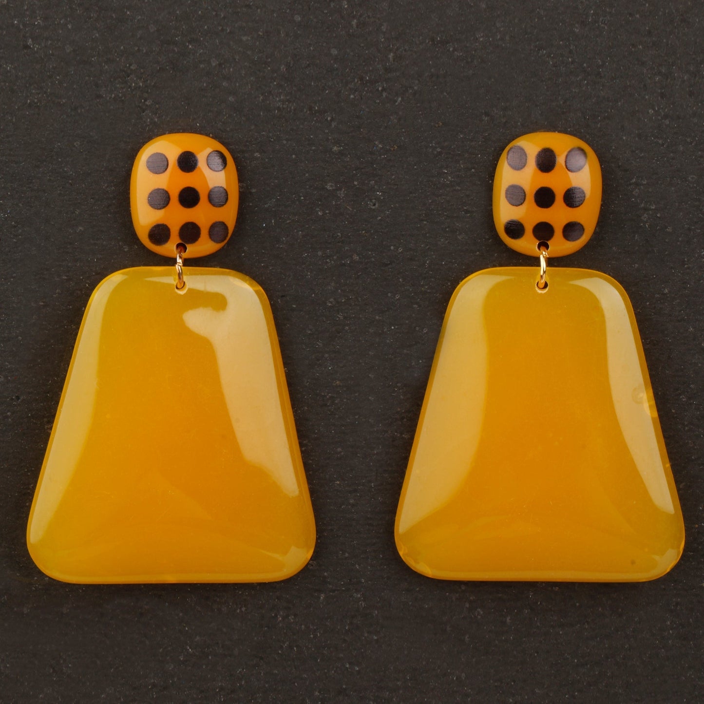 Yellow Drop Earrings