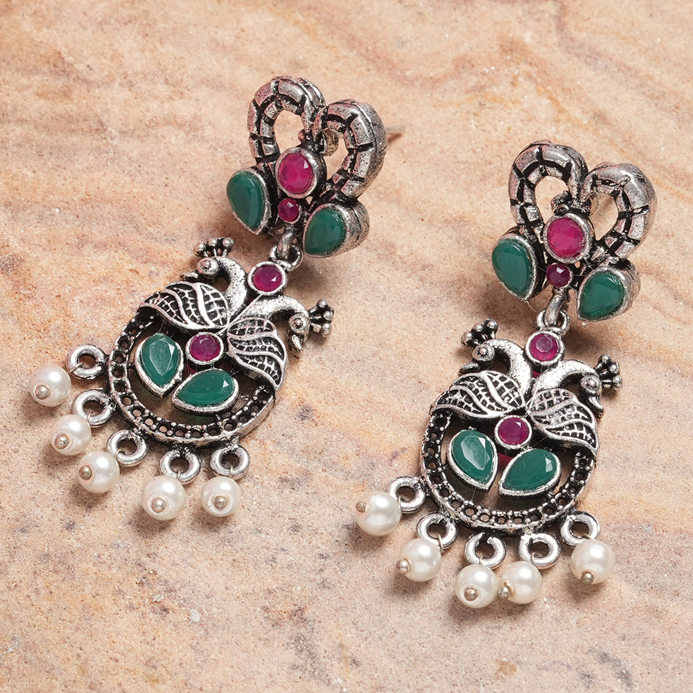 Neelkanth Dangler earrings (Multicolored)