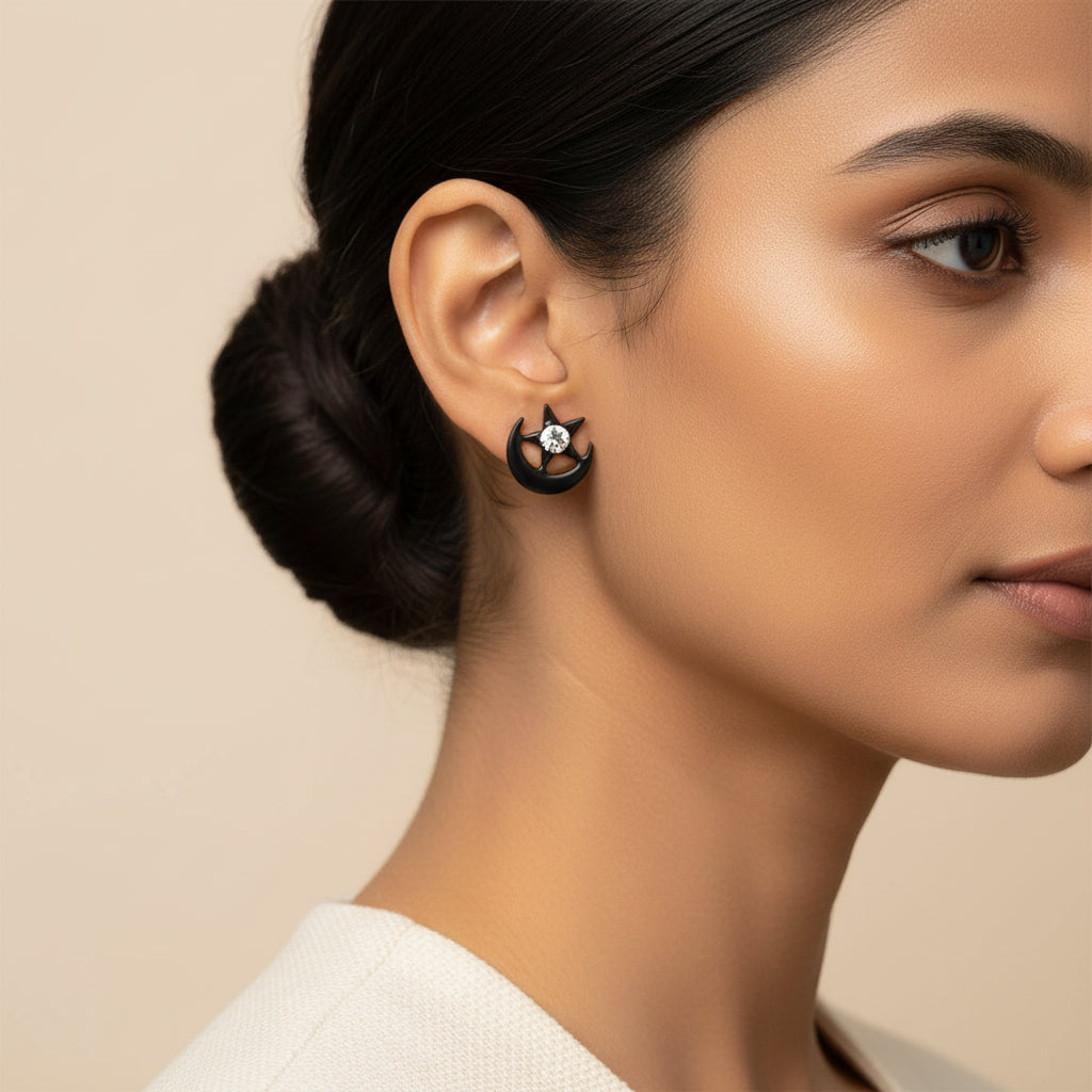 Knot & Petal- Combo stud earrings