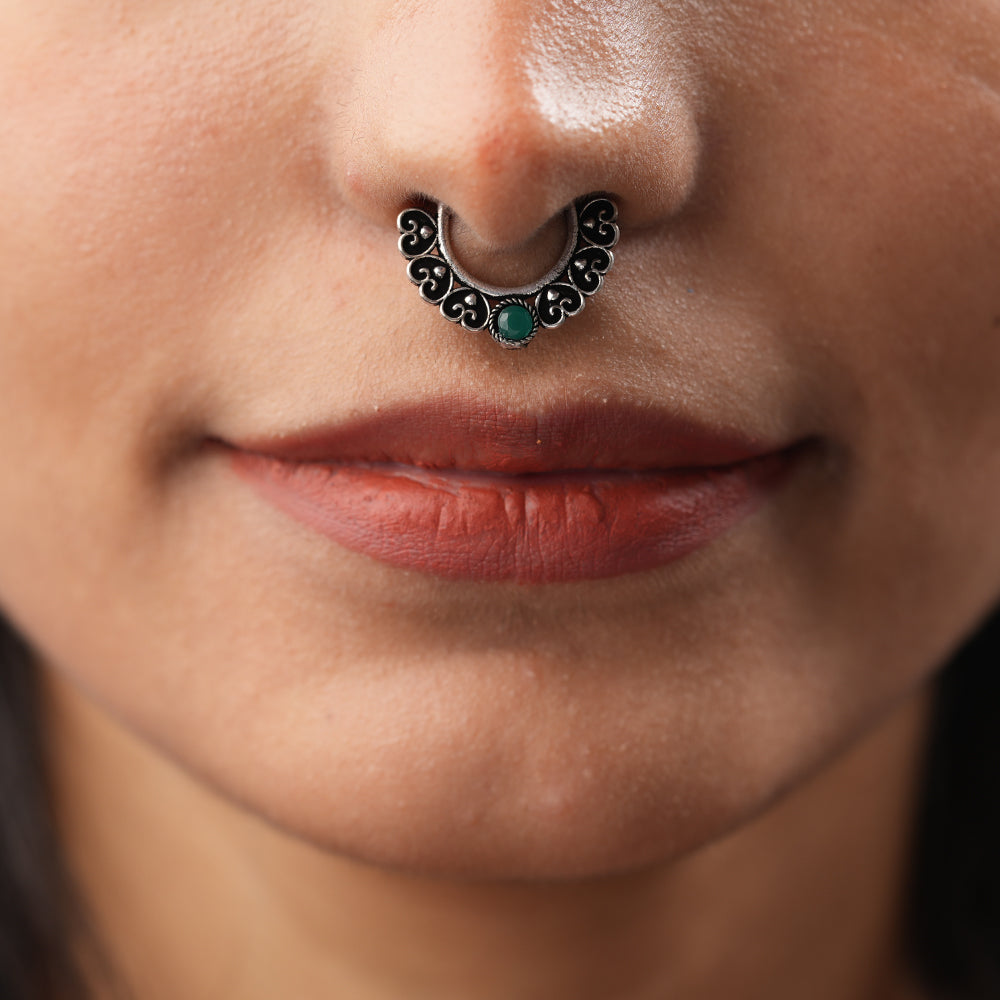 Stone Studded Beautiful Septum